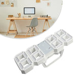 LED Wall Clock 23.5*9.3*1.8Cm Oversize 3D Modern Digital 24/12 Hour Display Timer Alarm Home USB Brightness Adjustable
