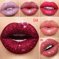 Diamond Shinny Lip Gloss Lips Makeup Cosmetics Glitter Liquid Lipstick Shimmer Matte Maquiagem Mate Batom Lipgloss