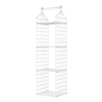 Foldable Hanging Closet Organisers Pajamas Coats Sweaters Sturdy Durable Towels Layered Storage Basket , 2/3/4/5 Tier