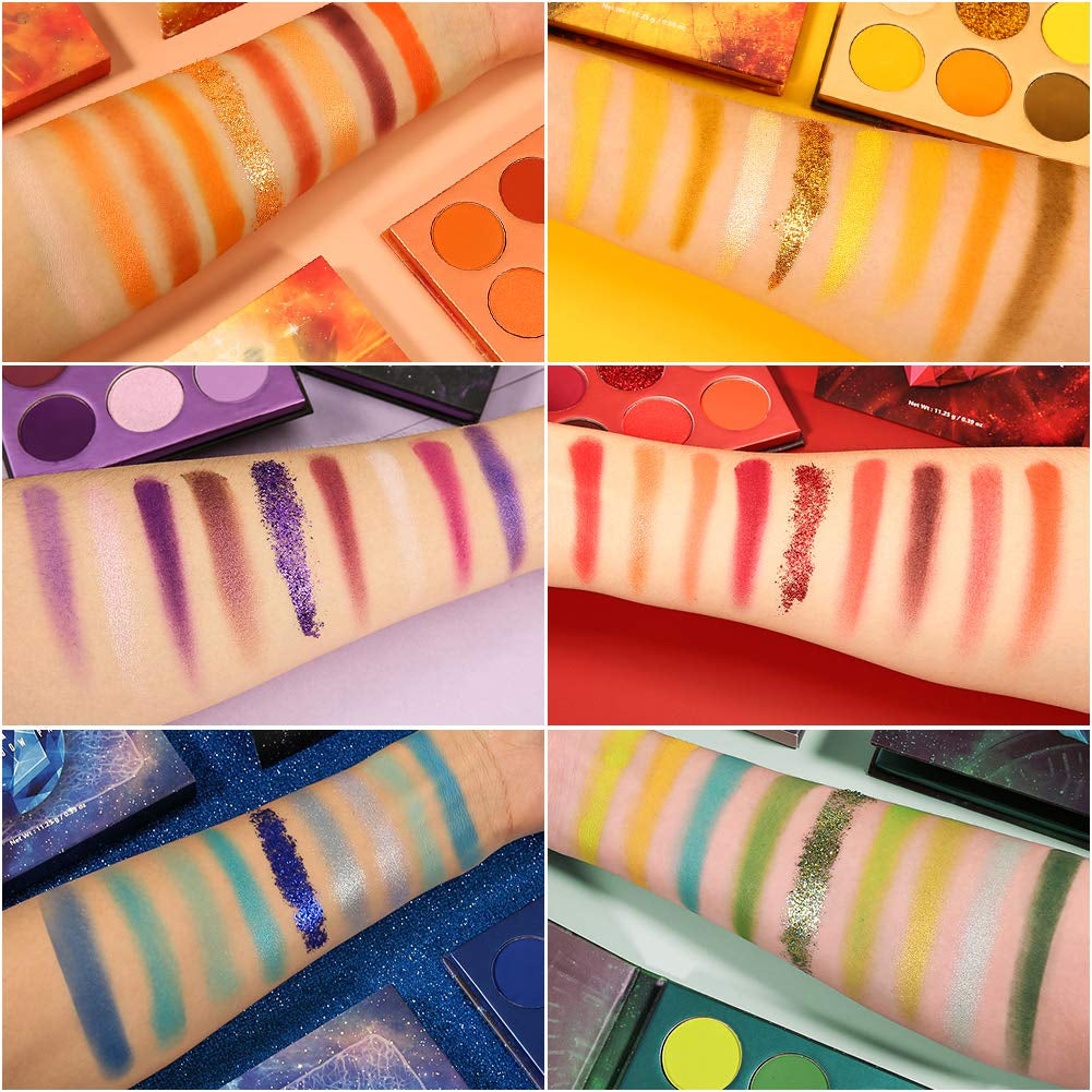 Eyeshadow Palette 54Colors Gemstone Eye Shadow Palette Highly Pigmented Mattes Glitter Shimmers Smokey Cream Powder Blendable Long Lasting Waterproof Colorful Professional Makeup Palette