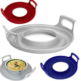 Easy to Clean Microwave Plate Tray Durable PP Anti-Deformed Steam Holder for Bowls, Kitchen Plate Microwave Plates Holder