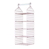 Foldable Hanging Closet Organisers Pajamas Coats Sweaters Sturdy Durable Towels Layered Storage Basket , 2/3/4/5 Tier
