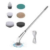 6 in 1 Wireless Electric Cleaning Tool Scrub Brush Window Wall Cleaner Adjustable Cleaning Brush Bathroom Kitchen Cleaning Brush