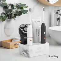 Toothpaste Holder Bathroom Counter Organizer For Electric Toothbrushes For Home Hotel