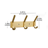 Rose Gold Bathroon Hook 3 4 5 6 Adhesive Aluminum Lavatory Kitchen Key Coat Robe Towel Holder Door Wall Hooks Black Storage Hang