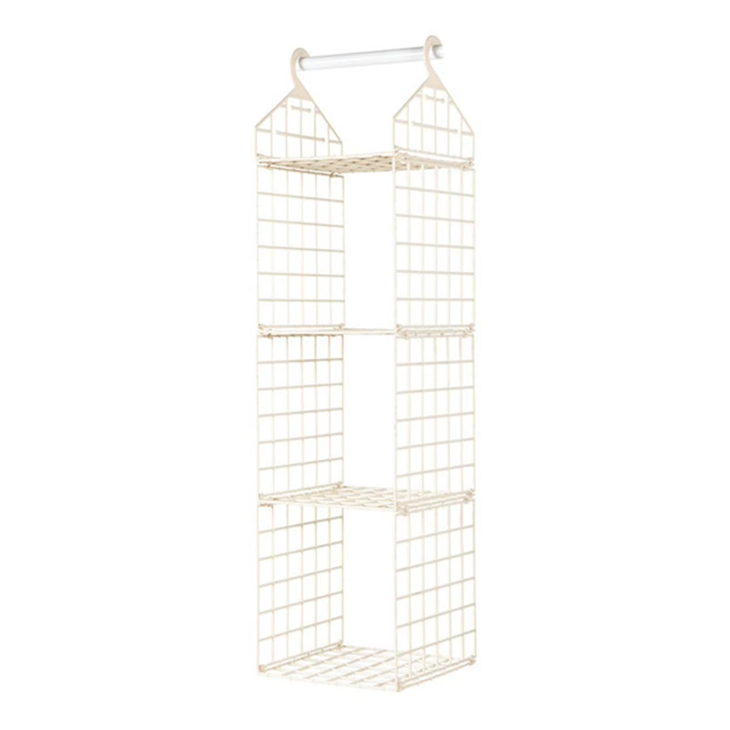 Foldable Hanging Closet Organisers Pajamas Coats Sweaters Sturdy Durable Towels Layered Storage Basket , 2/3/4/5 Tier