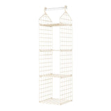 Foldable Hanging Closet Organisers Pajamas Coats Sweaters Sturdy Durable Towels Layered Storage Basket , 2/3/4/5 Tier
