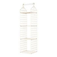 Foldable Hanging Closet Organisers Pajamas Coats Sweaters Sturdy Durable Towels Layered Storage Basket , 2/3/4/5 Tier