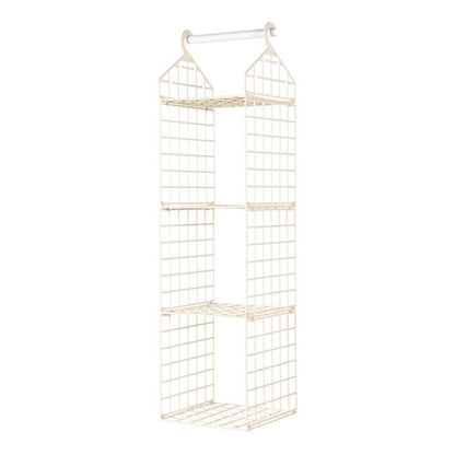 Foldable Hanging Closet Organisers Pajamas Coats Sweaters Sturdy Durable Towels Layered Storage Basket , 2/3/4/5 Tier