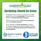 Garden Guru Stainless Steel Hand Rake Soil Tiller with Ergonomic Handle, Great for Gardening, Cultivating, Loosening Soil & Spreading Mulch, Raking Flower Beds