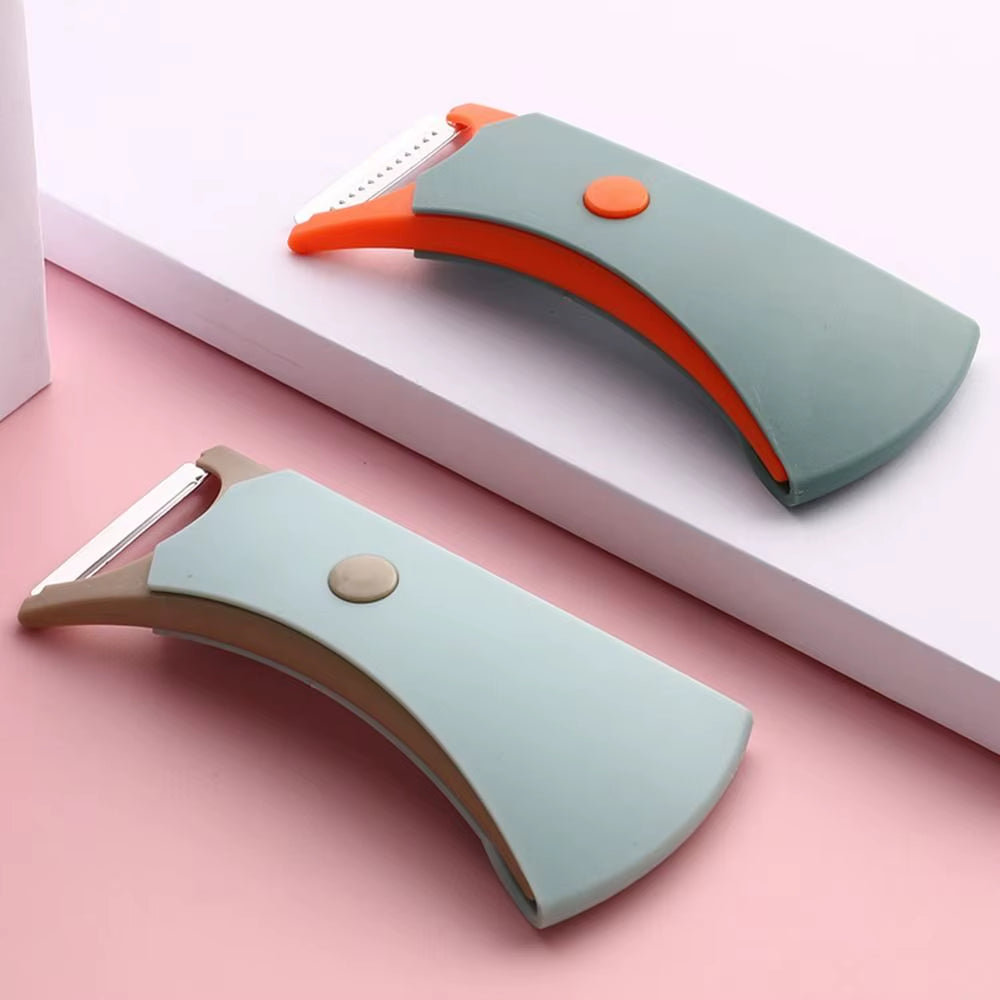 2 In1 Stainless Steel Multi-Function Potato Peeler Fruit Vegetable Chopper Mini Spud Slicer Grater Shredder Dual-Purpose Peeler