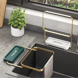 Triangular Sink Filter Strainer Drainer Mesh Bag Basket Vegetable Fruit Drain Suction Cup Rack Hanging Garbage Shelf for Kitchen