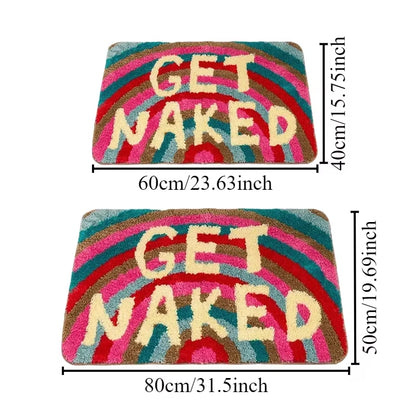 1PC Rainbow Bath Mat Soft Tufted Bathroom Rugs Bathtub Mat Entrance Doormat Living Room Apartment Home Decor Floor Carpets 바닥 깔개